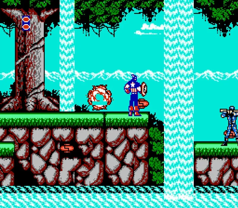 Игра Captain America and The Avengers Dendy