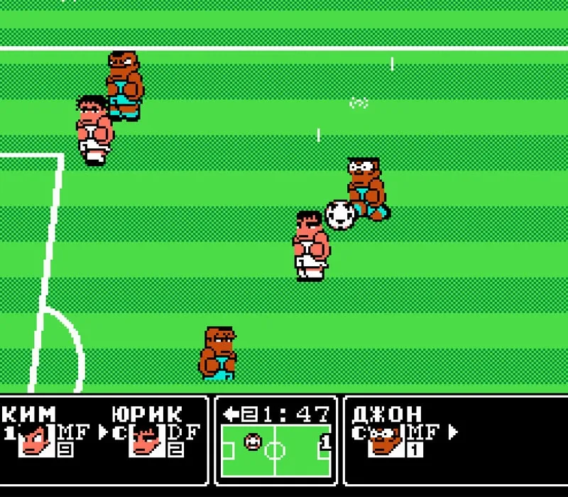 Игра Денди Kunio-kun no Nekketsu Soccer League