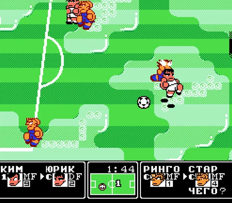 Игра Денди Kunio-kun no Nekketsu Soccer League
