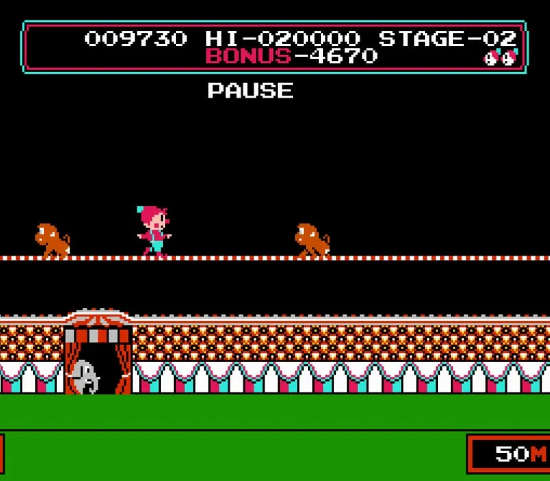 Игра Денди Circus Charlie