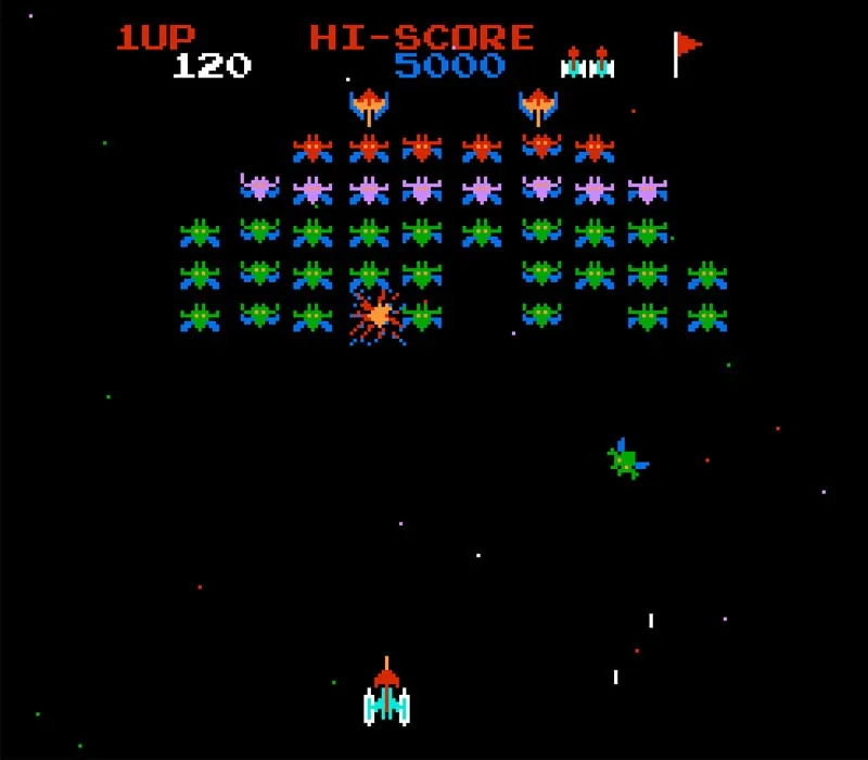 Игра Денди Galaxian