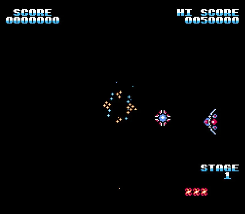 Игра Денди Gyruss