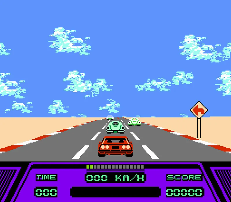 Игра Денди Rad Racer