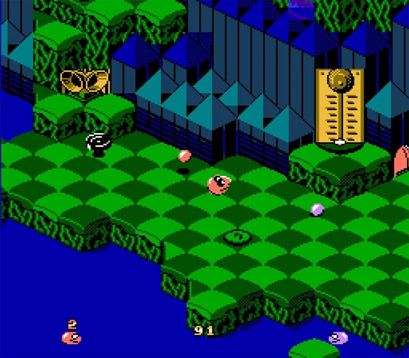 Игра Денди Rattle ’n’ Roll