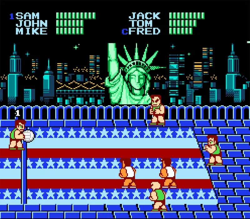 Игра Денди Super Dodge Ball