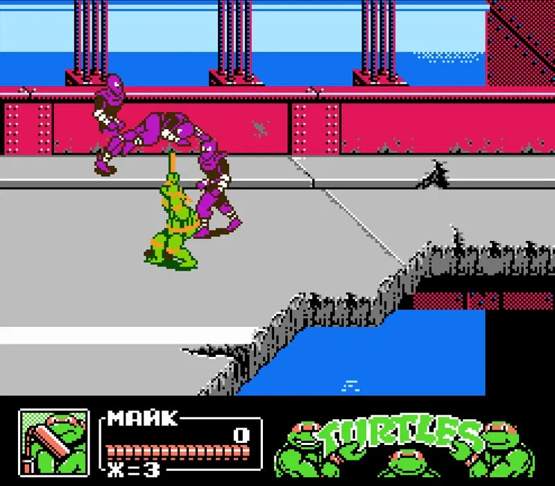 Игра Денди Teenage Mutant Ninja Turtles 3: The Manhattan Project