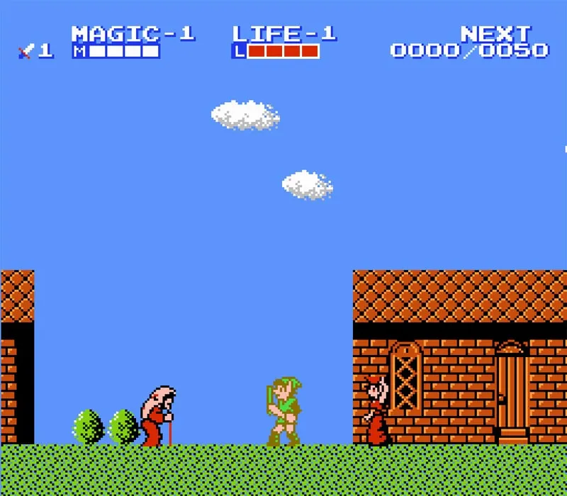 Игра Zelda 2: The Adventure of Link Dendy