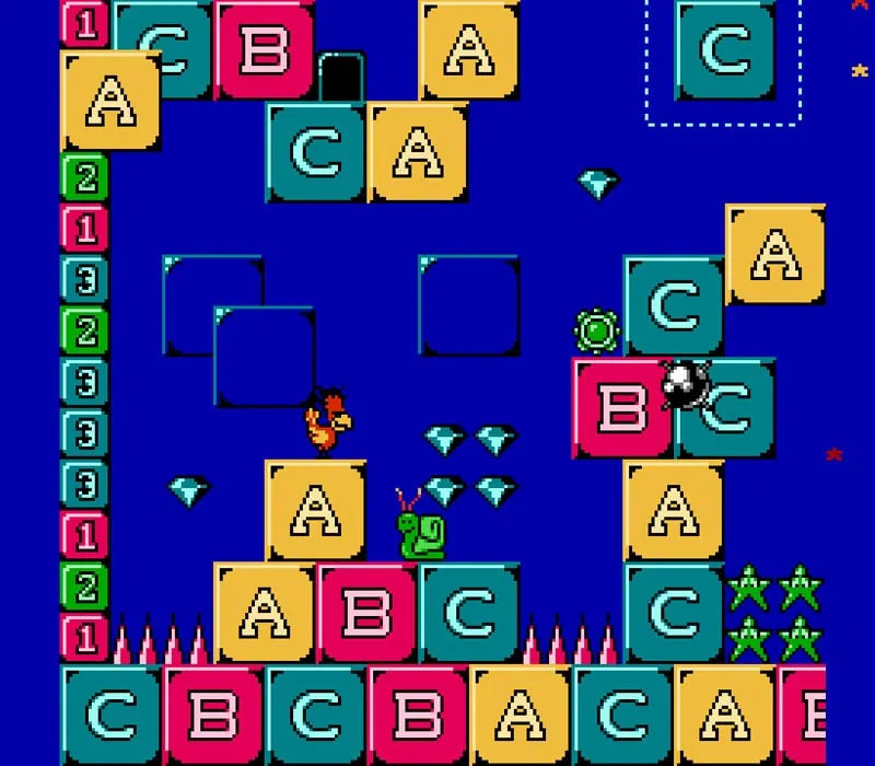 Игра Денди Alfred Chicken