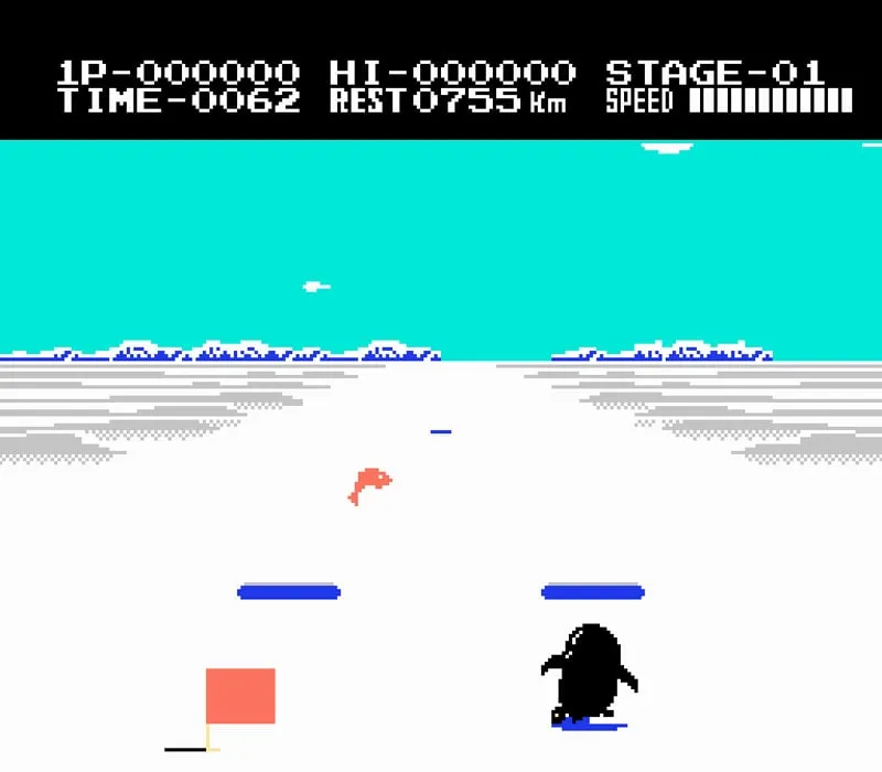 Игра Денди Antarctic Adventure