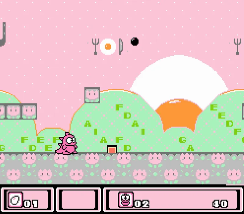 Игра Денди Asmik-kun Land