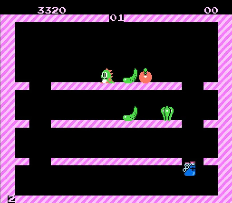 Игра Денди Bubble Bobble