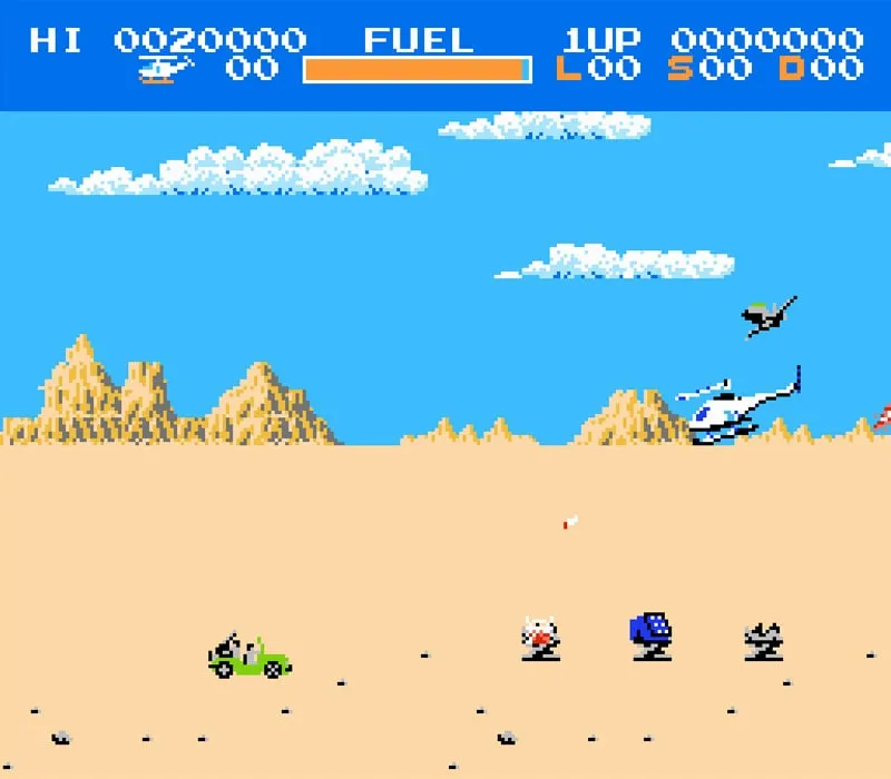Игра Денди Choplifter