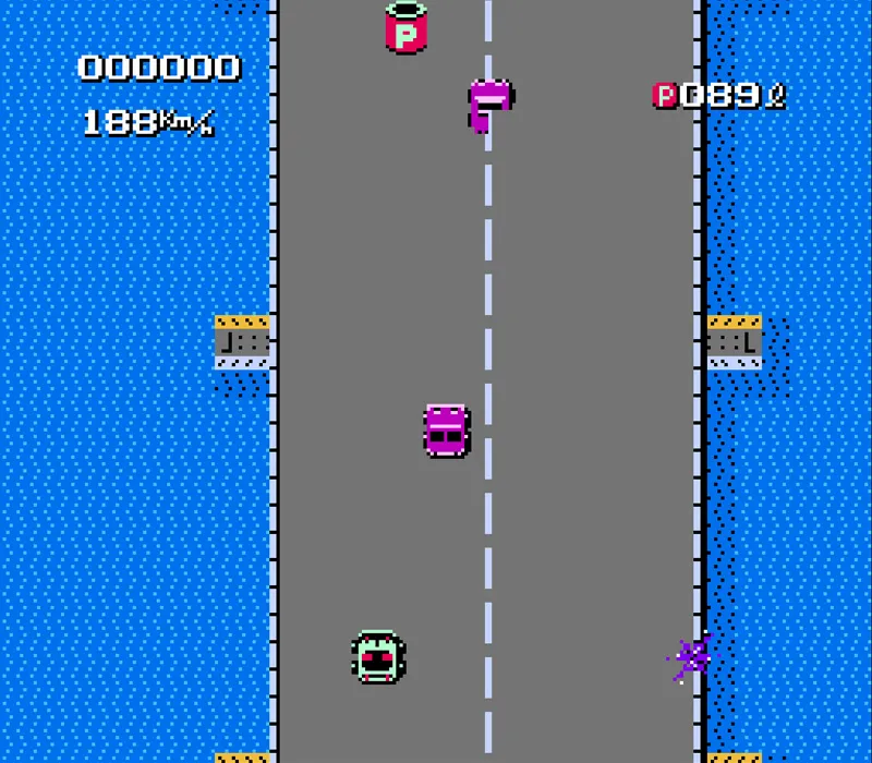 Игра Денди Bump ‘n’ Jump (Buggy Popper)