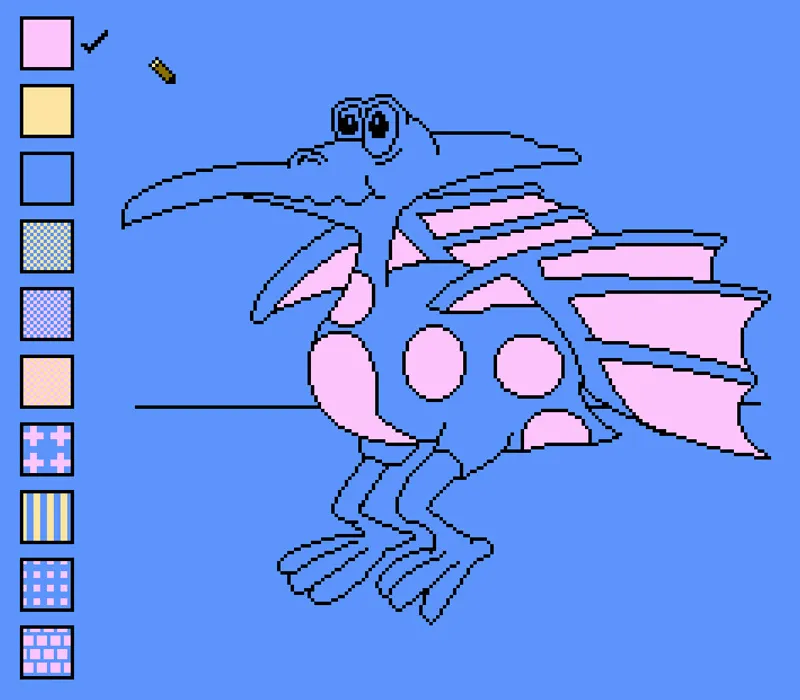 Игра Денди Color a Dinosaur