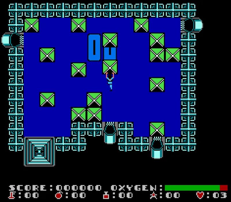 Игра Денди Dash Galaxy in the Alien Asylum