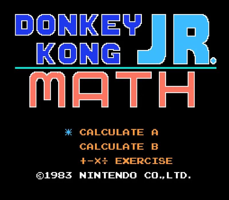 Игра Денди Donkey Kong Jr. Math