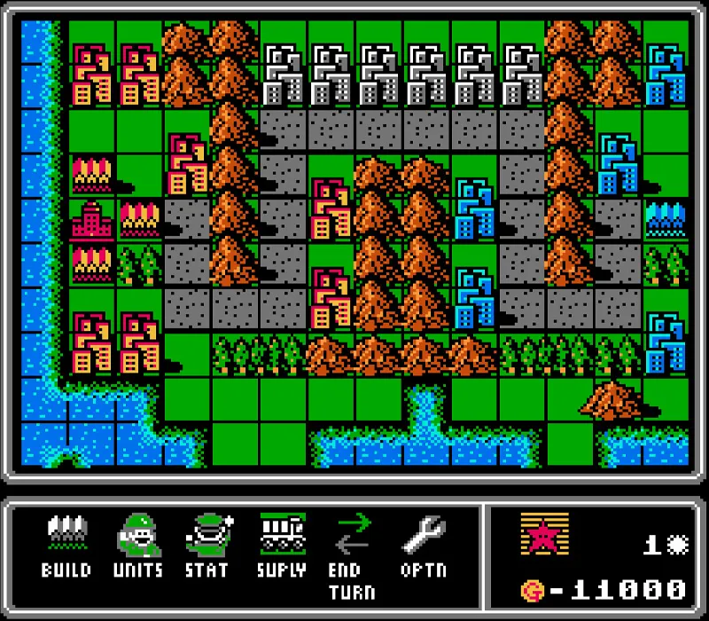 Игра Денди Famicom Wars